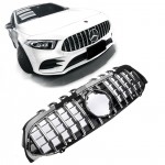 Εμπρόσθια μάσκα Panamericana AMG look για Mercedes-Benz Α-Class (W177) Χρώμιο/ Μαύρο Εμπρόσθια μάσκα Panamericana AMG look για Mercedes-Benz Α-Class (W177) Χρώμιο/ Μαύρο